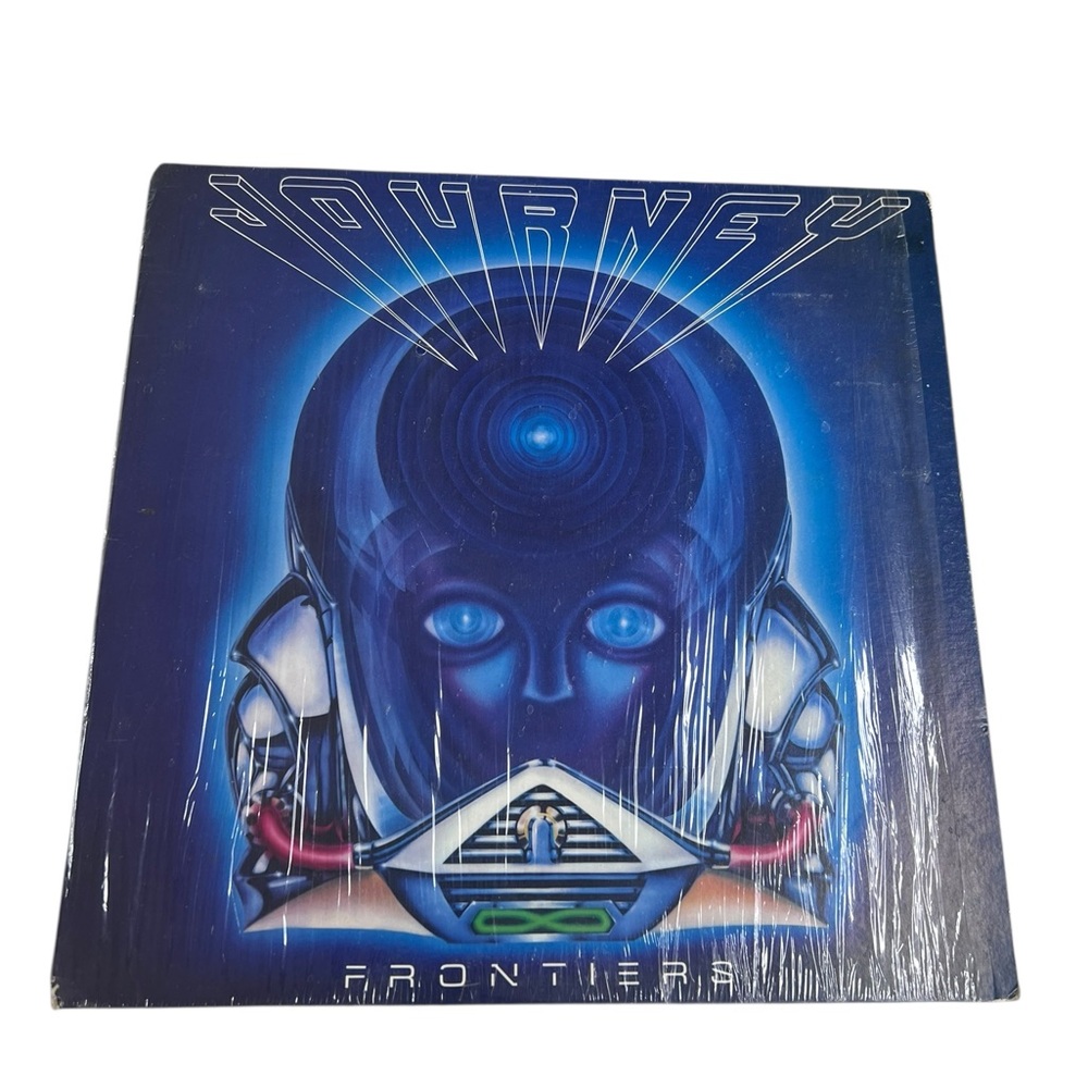 Journey Frontiers Vinyl LP 1983 CBS Rock Vinyl Cover With Design Worlds Apart